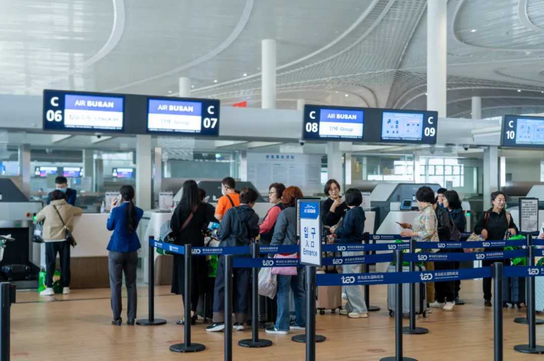 锚定日韩门户和中转枢纽建设 青岛机场国际及地区客运量稳步增长