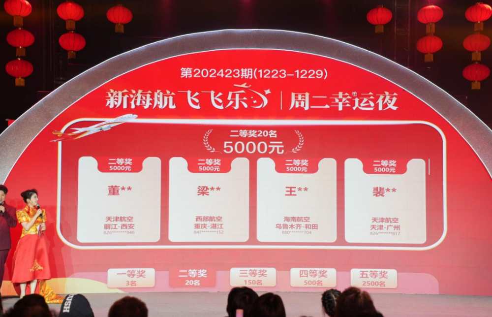 你好，2025！新海航“飞飞乐”现金抽奖活动用传统文化开启新年