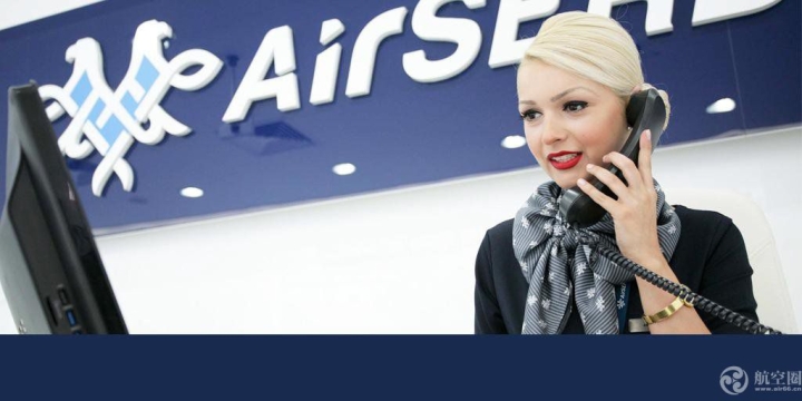 塞尔维亚航空（Air Serbia）招聘海报美女形象