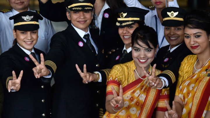 AirIndiaAllWomenFlight-GettyImages-513868026